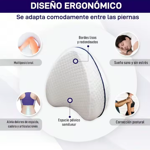 Almohada Ortopédica Relajante para Piernas y Rodillas
