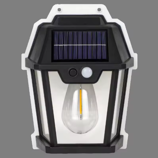 Lámpara solar exterior con sensor de movimiento